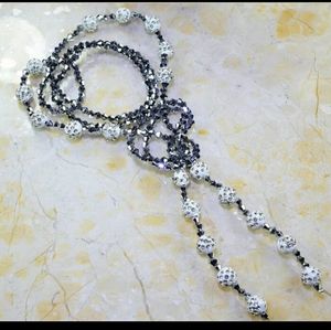 New Rainbow and White Topaz Necklace.